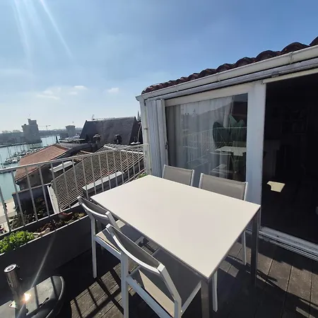 شقة Morena - Superbe Duplex, Terrasse Avec Vue Mer, Wifi, Climatisation لا روشيل